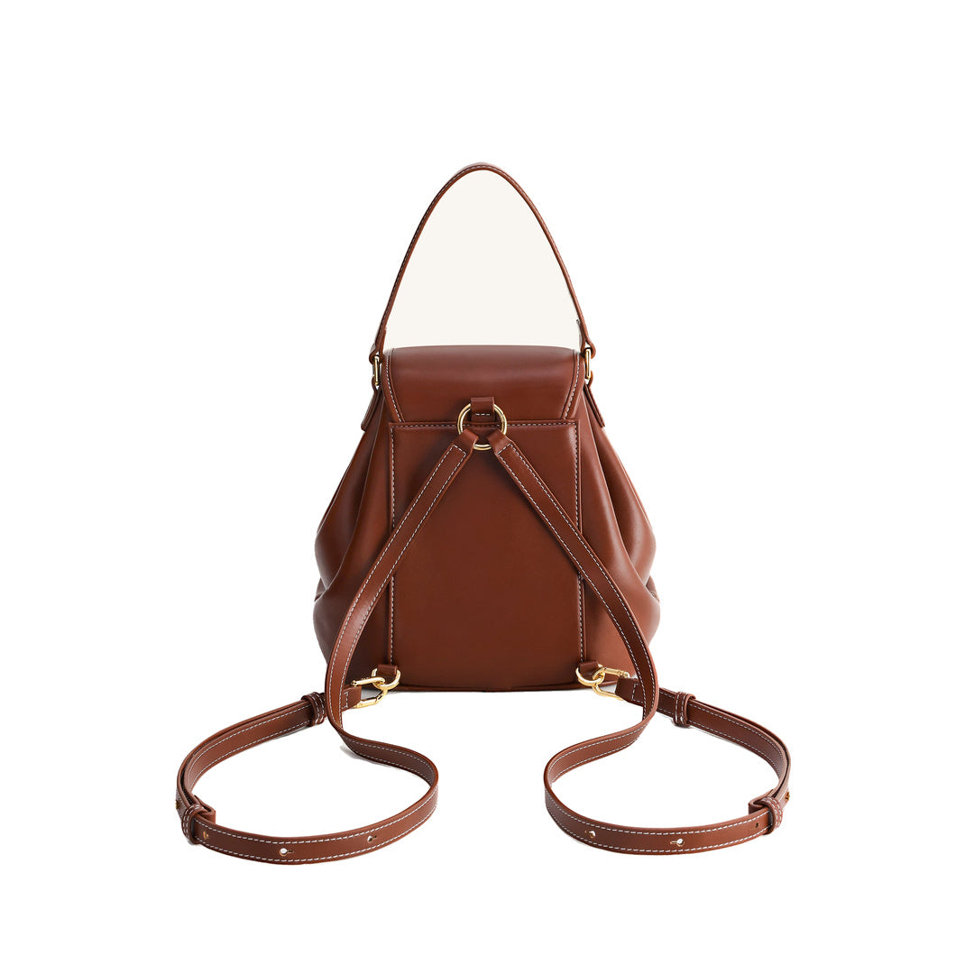 JW PEI Harper Buckle Pocket Backpack - Dark Brown by JW PEI