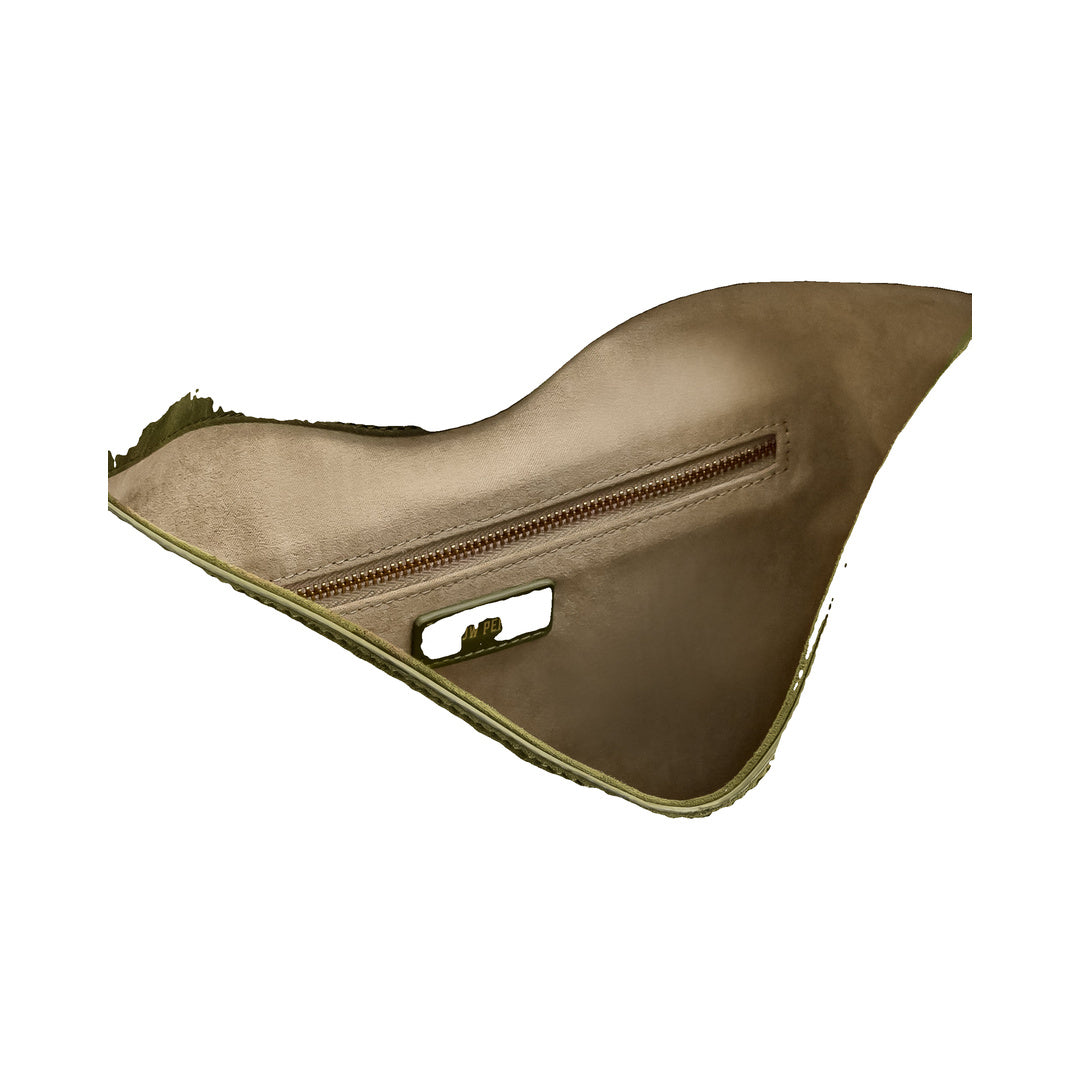 JW PEI Aria Faux Suede Shoulder Bag - Dark Olive by JW PEI
