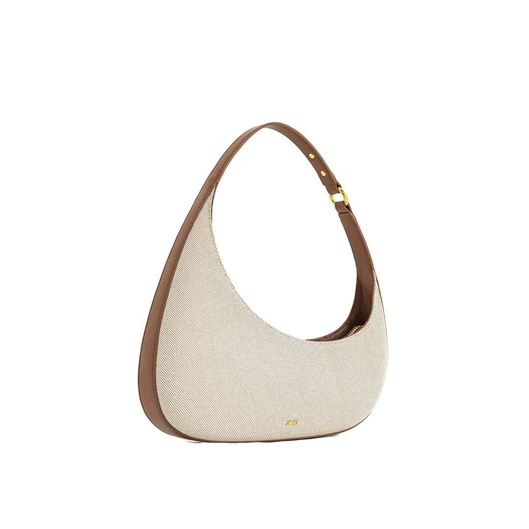 JW PEI Harlee Shoulder Bag - Brown Canvas by JW PEI