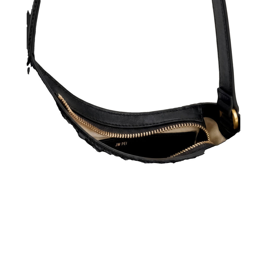 JW PEI Lyra Woven Shoulder Bag - Black by JW PEI