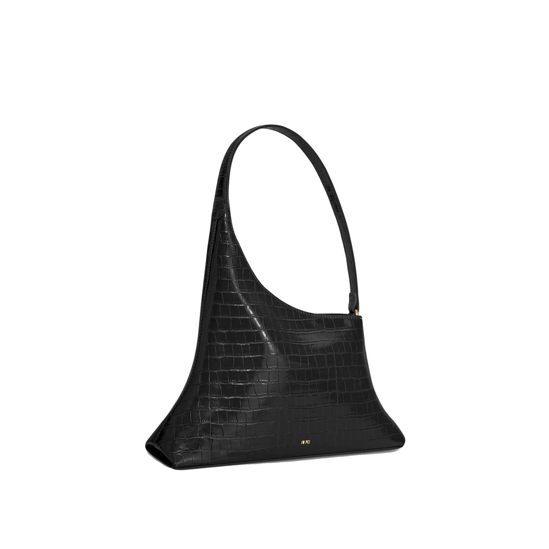 JW PEI Lyra Shoulder Bag - Black Croc by JW PEI