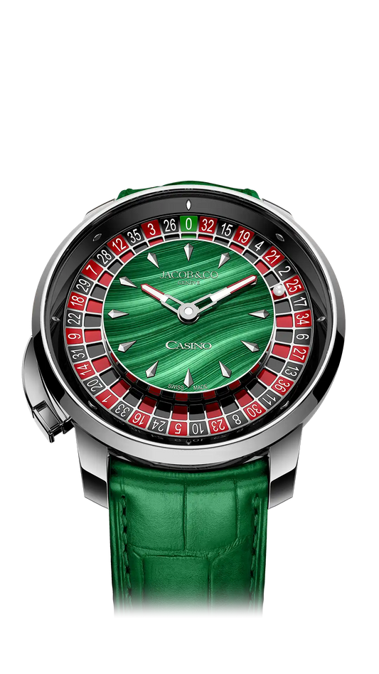 Casino Tourbillon - White Gold, Malachite Dial