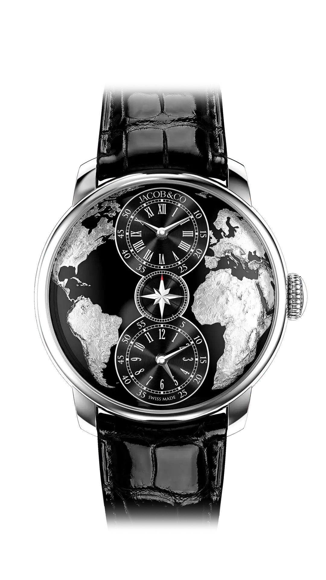 The World is Yours Dual Time Zone - Red