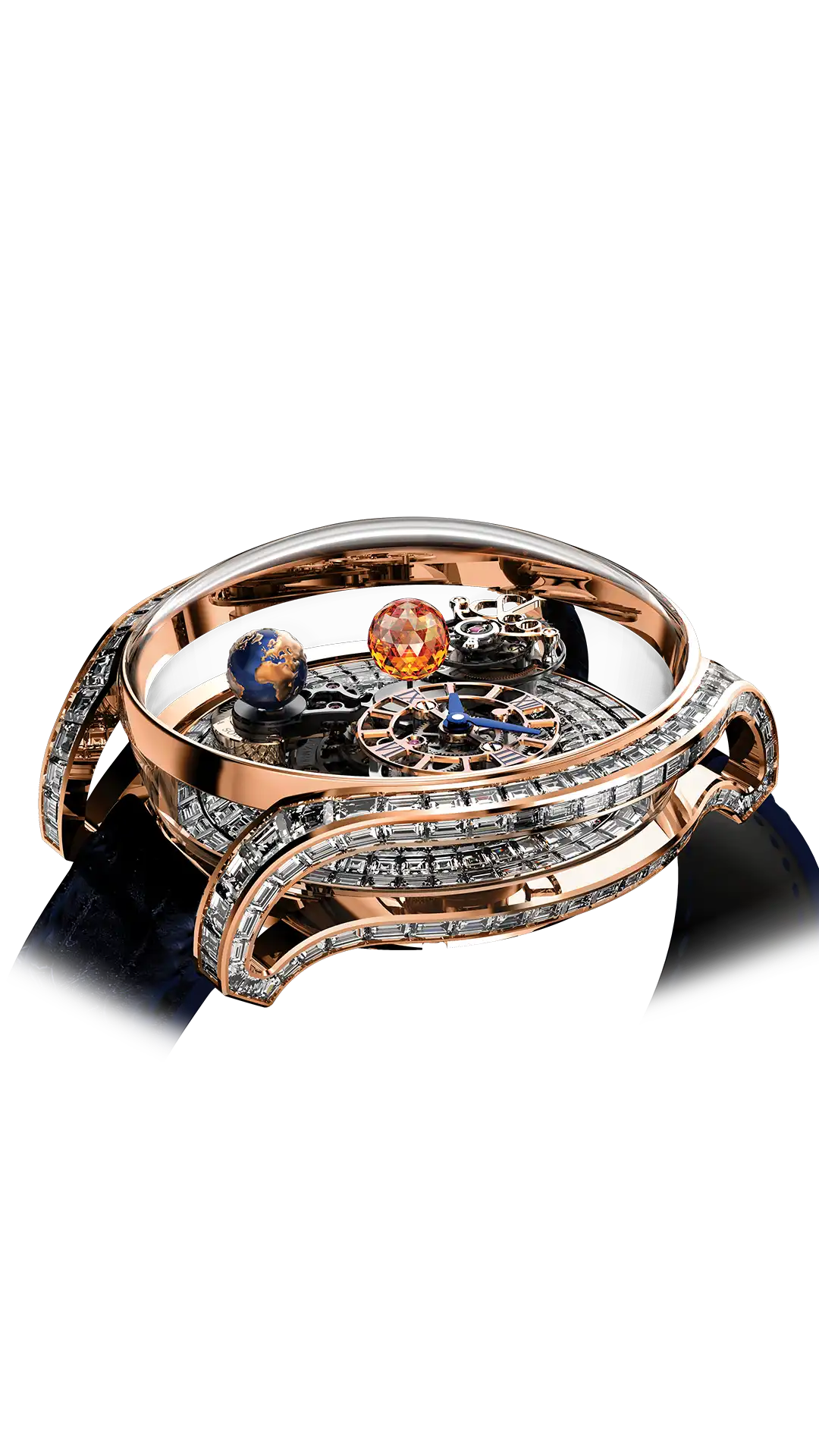 Astronomia Solar Constellations - Rose Gold (Ruby Center)