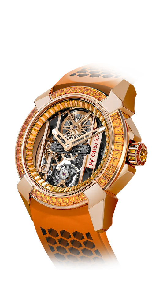 Epic X Baguette - Orange Sapphires