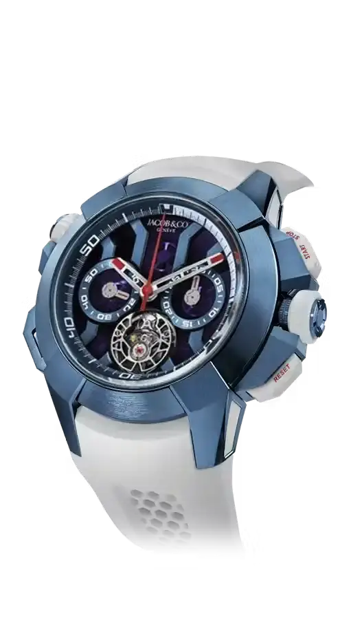 Epic X Chrono Tourbillon - Blue Titanium II
