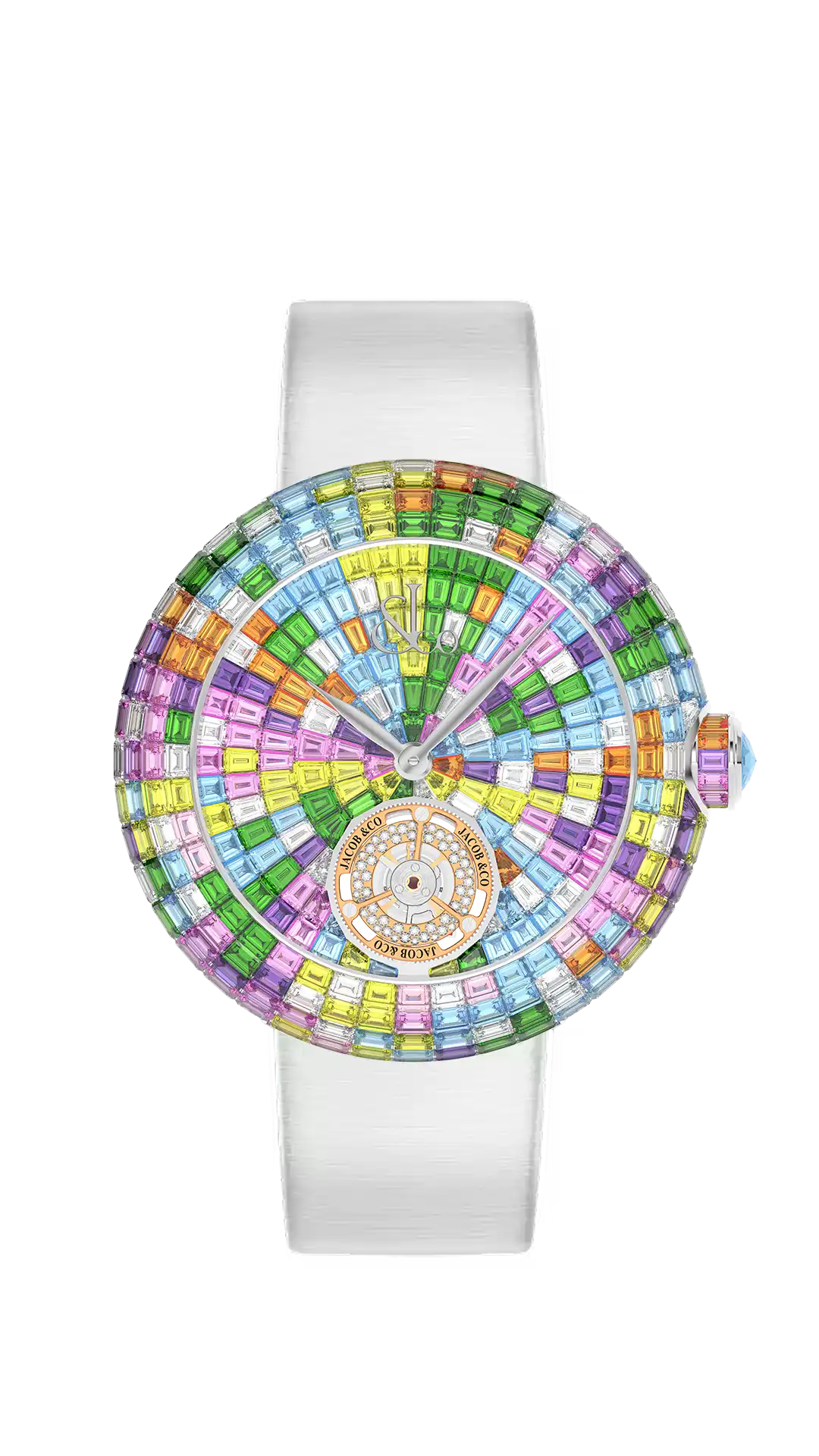 Brilliant Flying Tourbillon - Yellow Sapphires (Rose Gold)