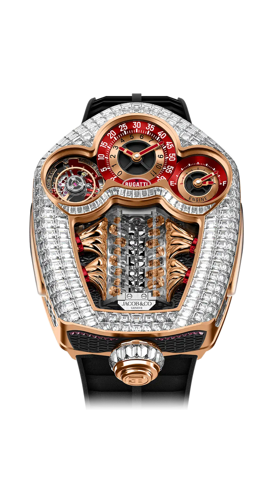 Bugatti Tourbillon Baguette - Rose Gold