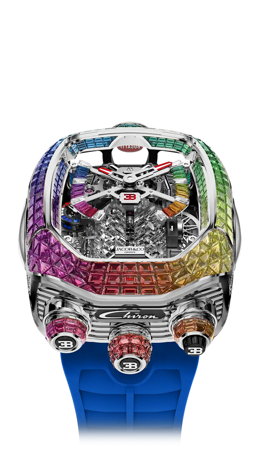 Bugatti Chiron Tourbillon Baguette - Rainbow