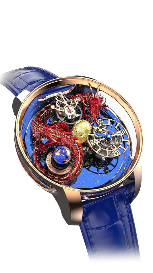Astronomia Dragon - Red Dragon in Rose Gold