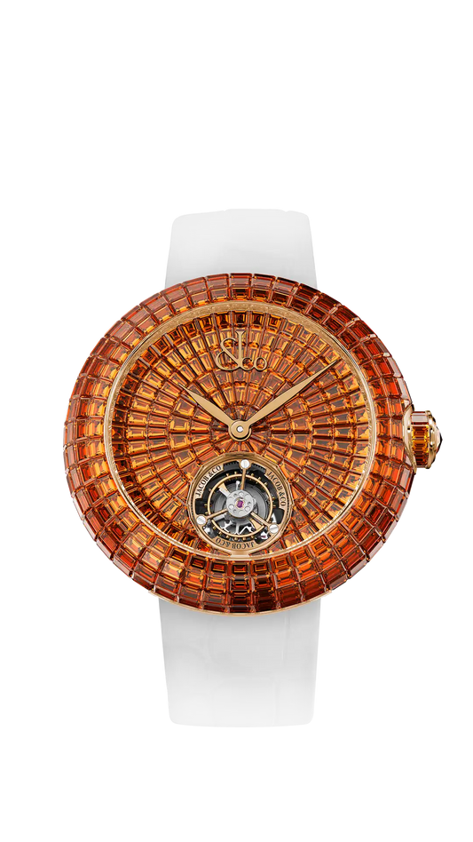 Brilliant Flying Tourbillon - Orange Sapphires (Rose Gold)