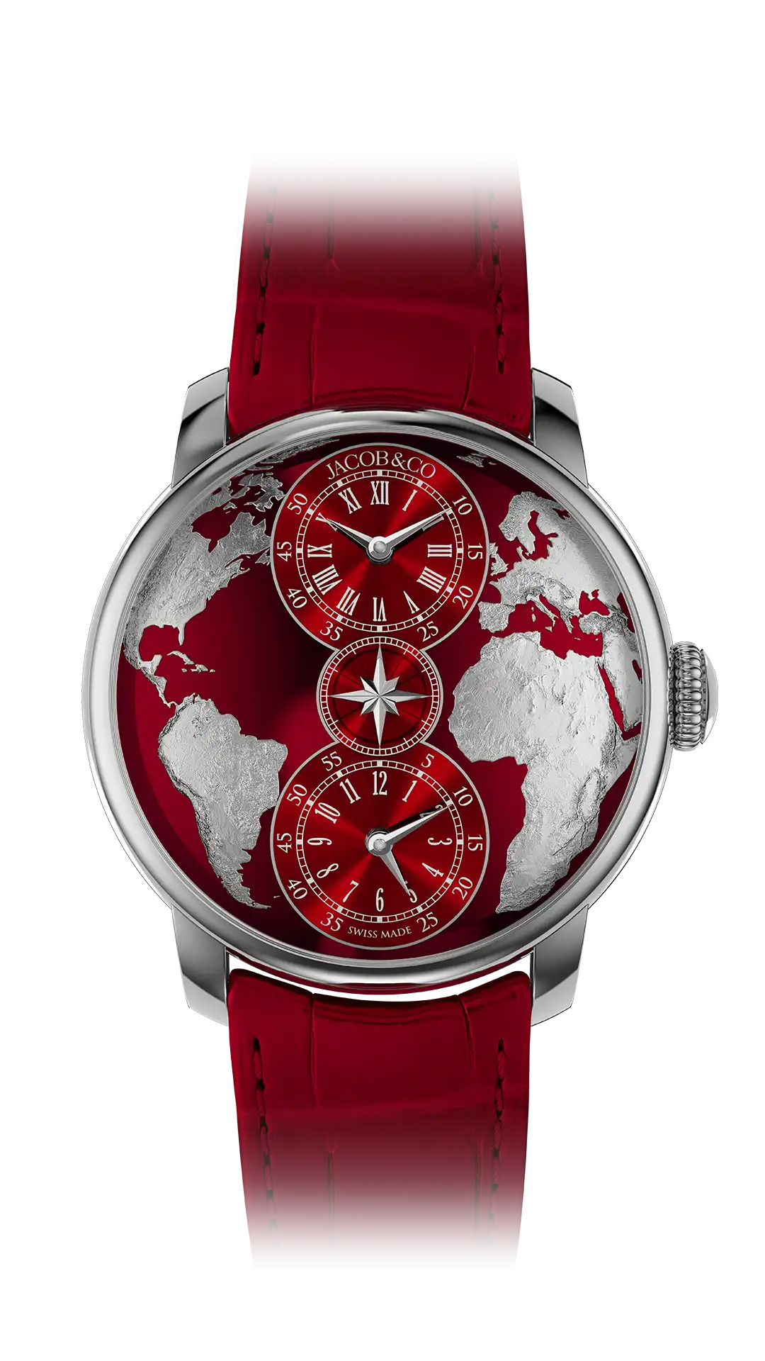 The World is Yours Dual Time Zone - Black Gold