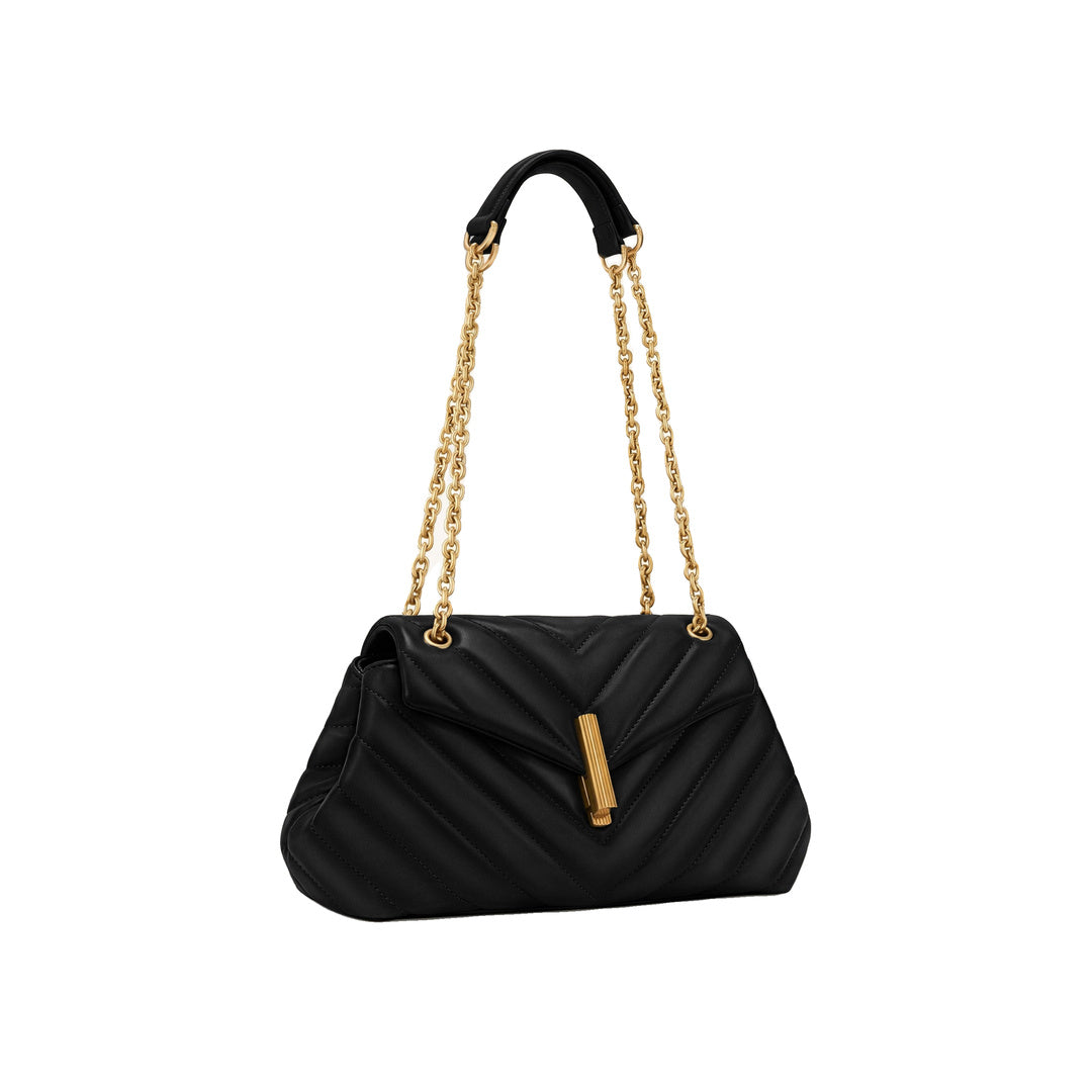 JW PEI Valerie Quilted Chain Flap Shoulder Bag - Black by JW PEI