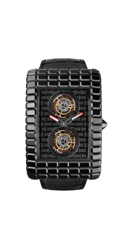 Billionaire Tourbillon Angel Cut - Black Treated Diamond