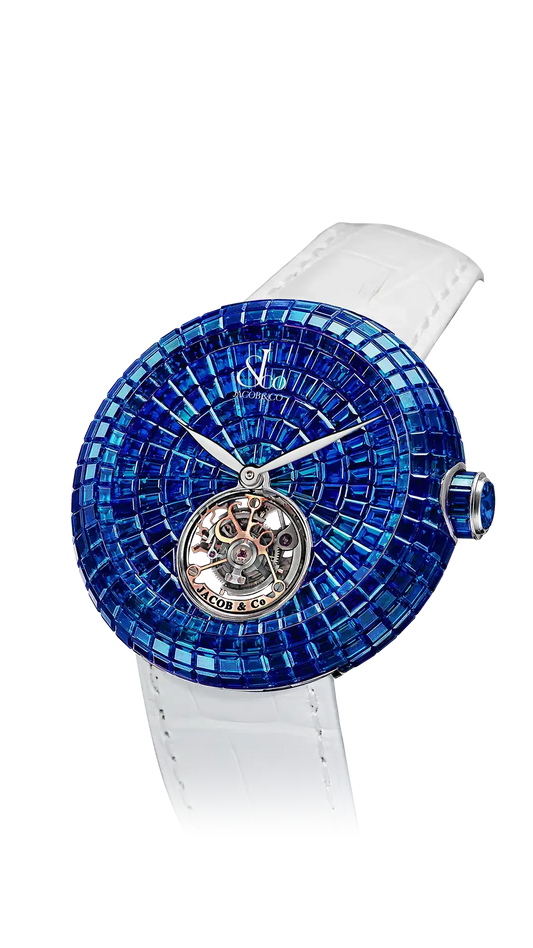 Brilliant Flying Tourbillon - Blue Sapphires (White Gold)