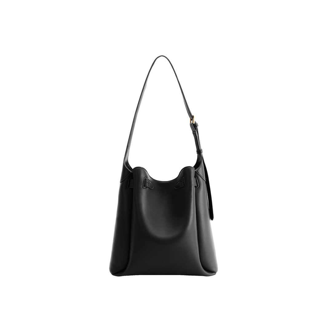 JW PEI Charlene Double Buckle Hobo Bag - Black by JW PEI