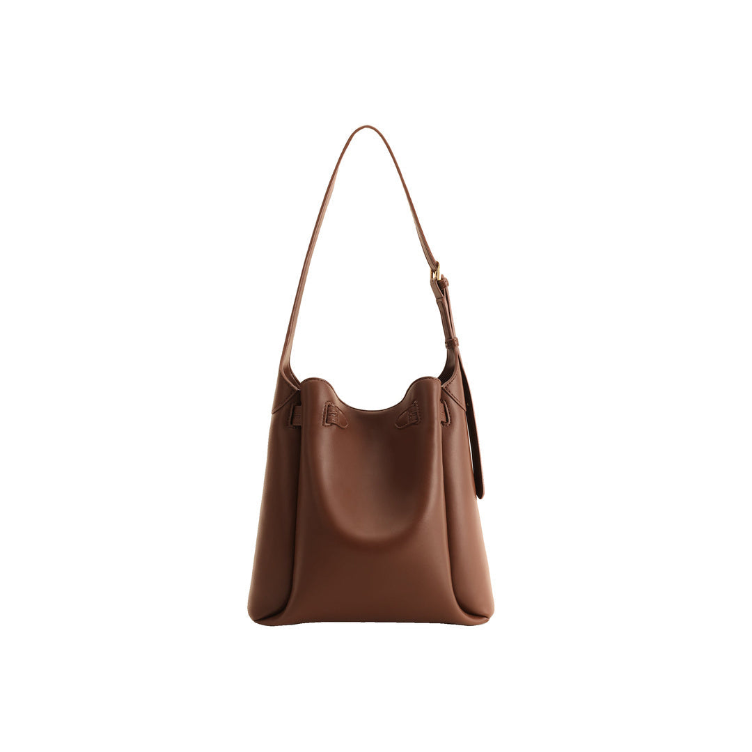 JW PEI Charlene Double Buckle Hobo Bag - Brown by JW PEI