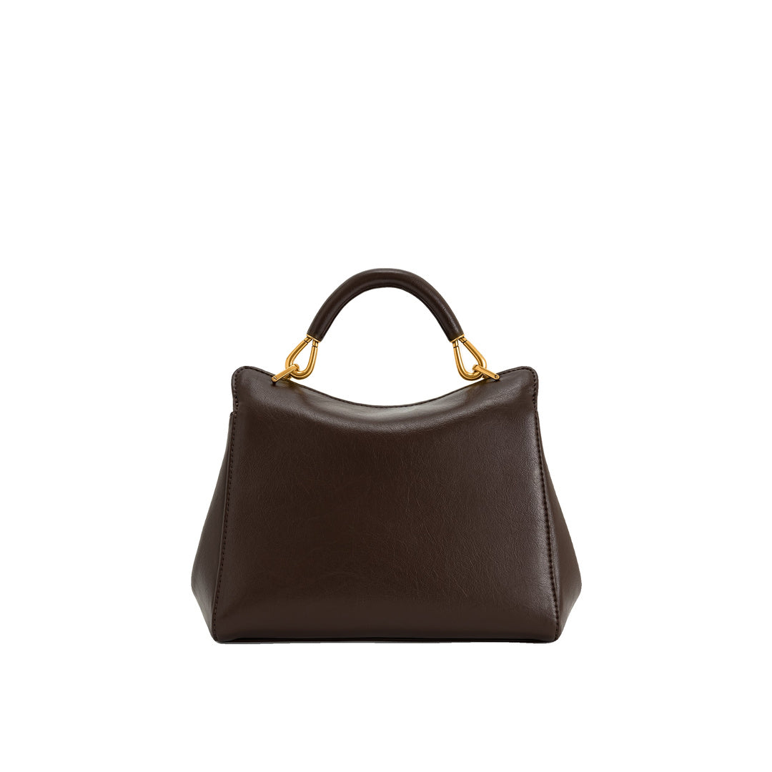 JW PEI Lucia Classic Top Handbag - Dark Brown by JW PEI