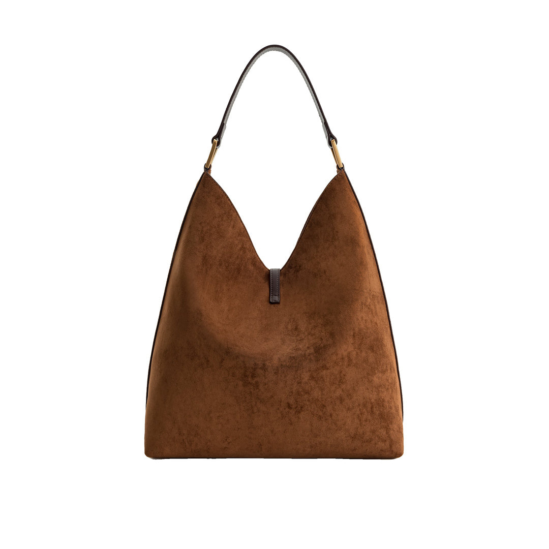 JW PEI Aria Faux Suede Shoulder Bag - Brown by JW PEI