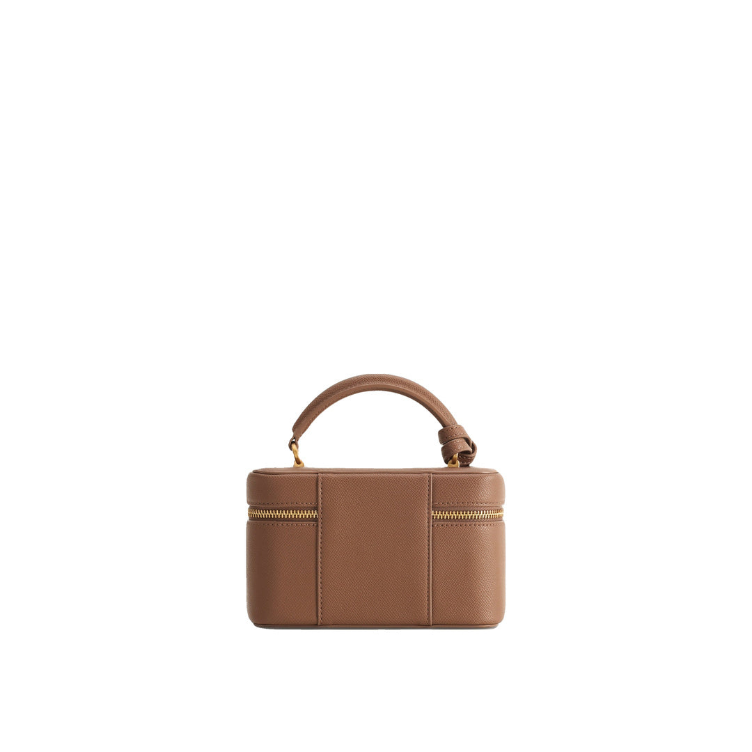 JW PEI Cleo Box Shape Top Handle Bag - Brown by JW PEI