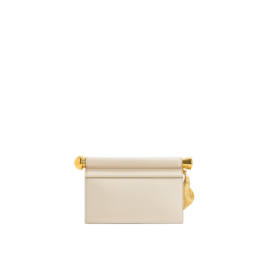 JW PEI Holly Metal Pendant Embellished Clutch - White by JW PEI