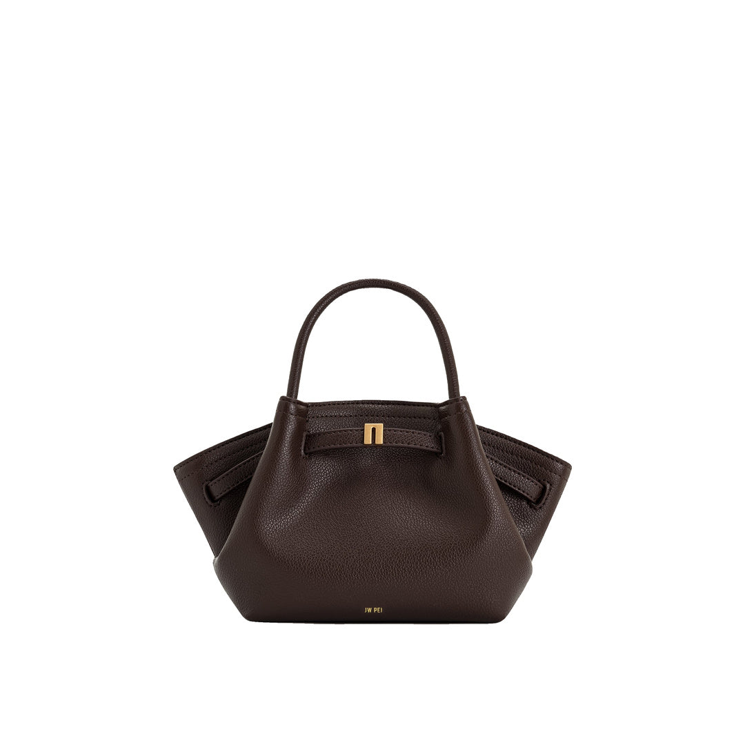 JW PEI Hana Mini Tote Bag - Dark Brown by JW PEI