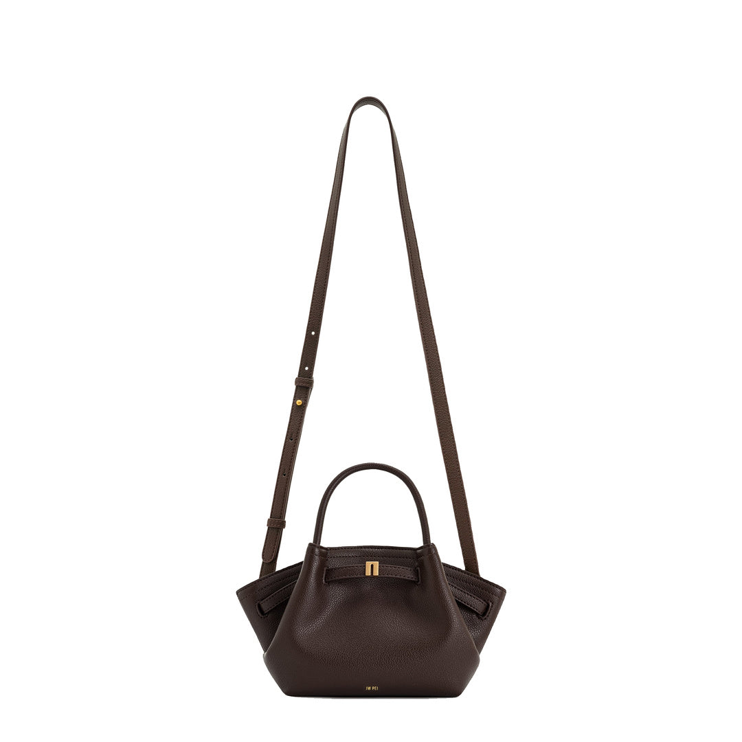 JW PEI Hana Mini Tote Bag - Dark Brown by JW PEI