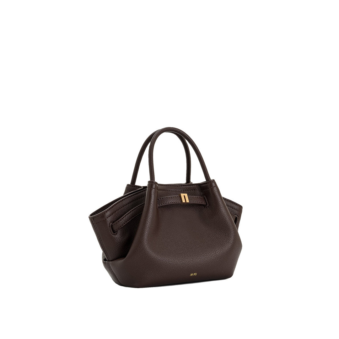 JW PEI Hana Mini Tote Bag - Dark Brown by JW PEI