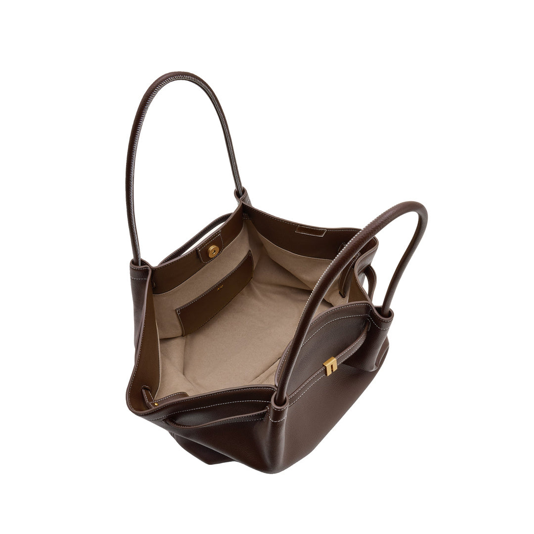 JW PEI Hana Large Tote Bag - Dark Brown by JW PEI