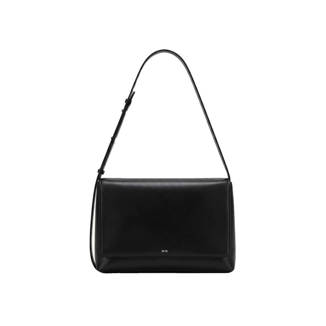 JW PEI Isolde Flap Shoulder Bag - Black by JW PEI