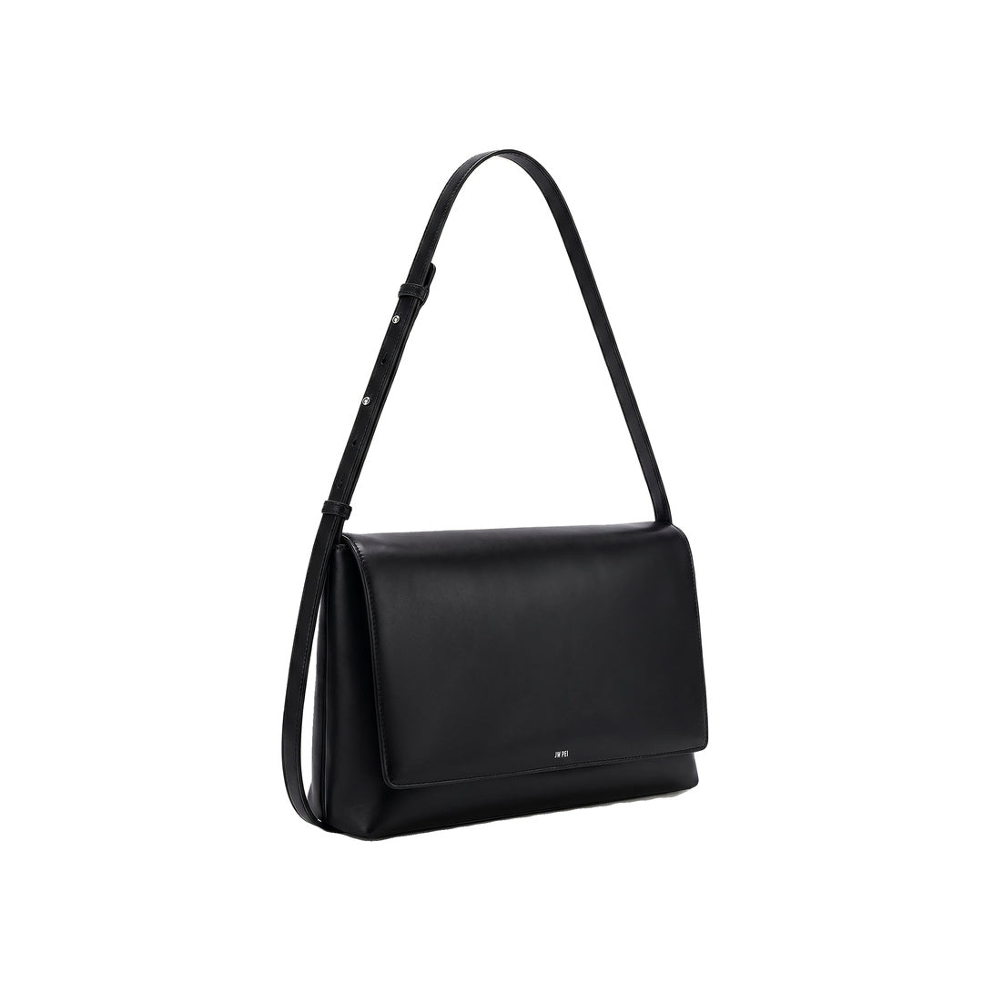 JW PEI Isolde Flap Shoulder Bag - Black by JW PEI