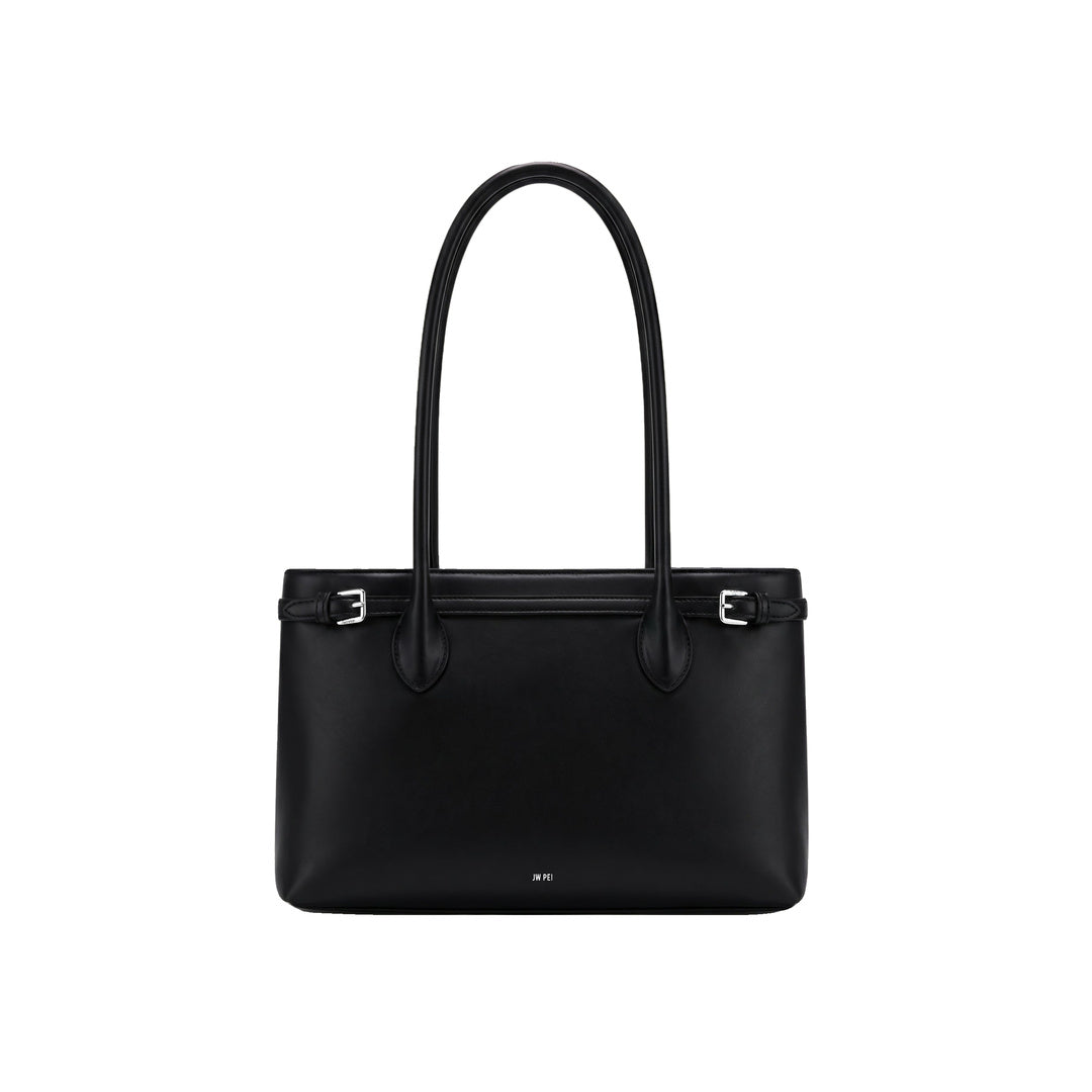 JW PEI Camille Buckle Strap Tote Bag - Black by JW PEI