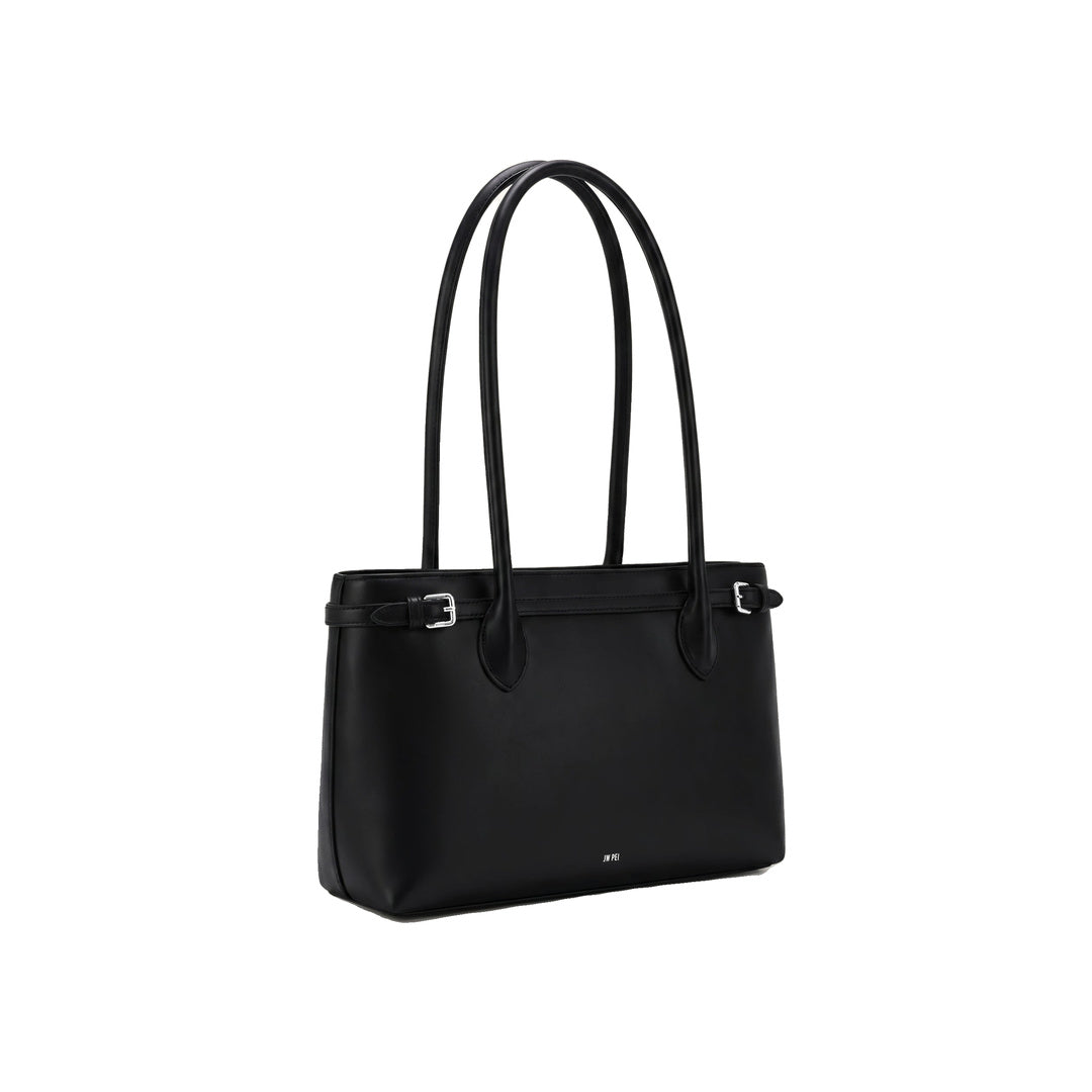 JW PEI Camille Buckle Strap Tote Bag - Black by JW PEI