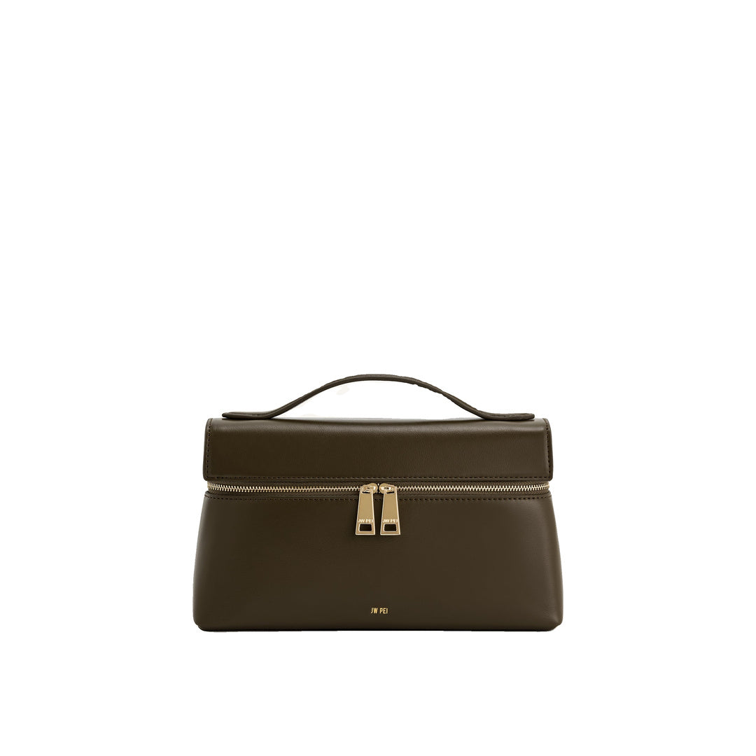 JW PEI Thea Top Handle Bag - Dark Olive by JW PEI