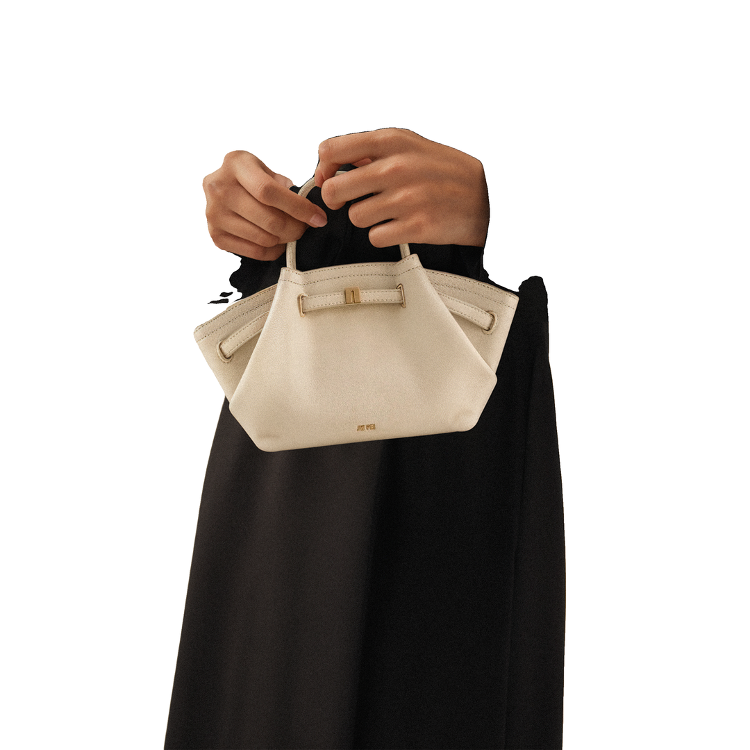 JW PEI Hana Mini Faux Suede Tote Bag - Off White by JW PEI