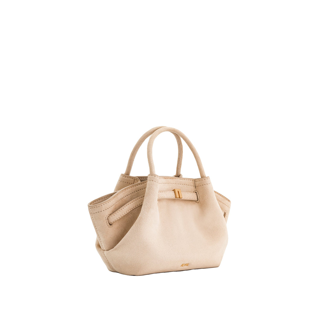 JW PEI Hana Mini Faux Suede Tote Bag - Off White by JW PEI