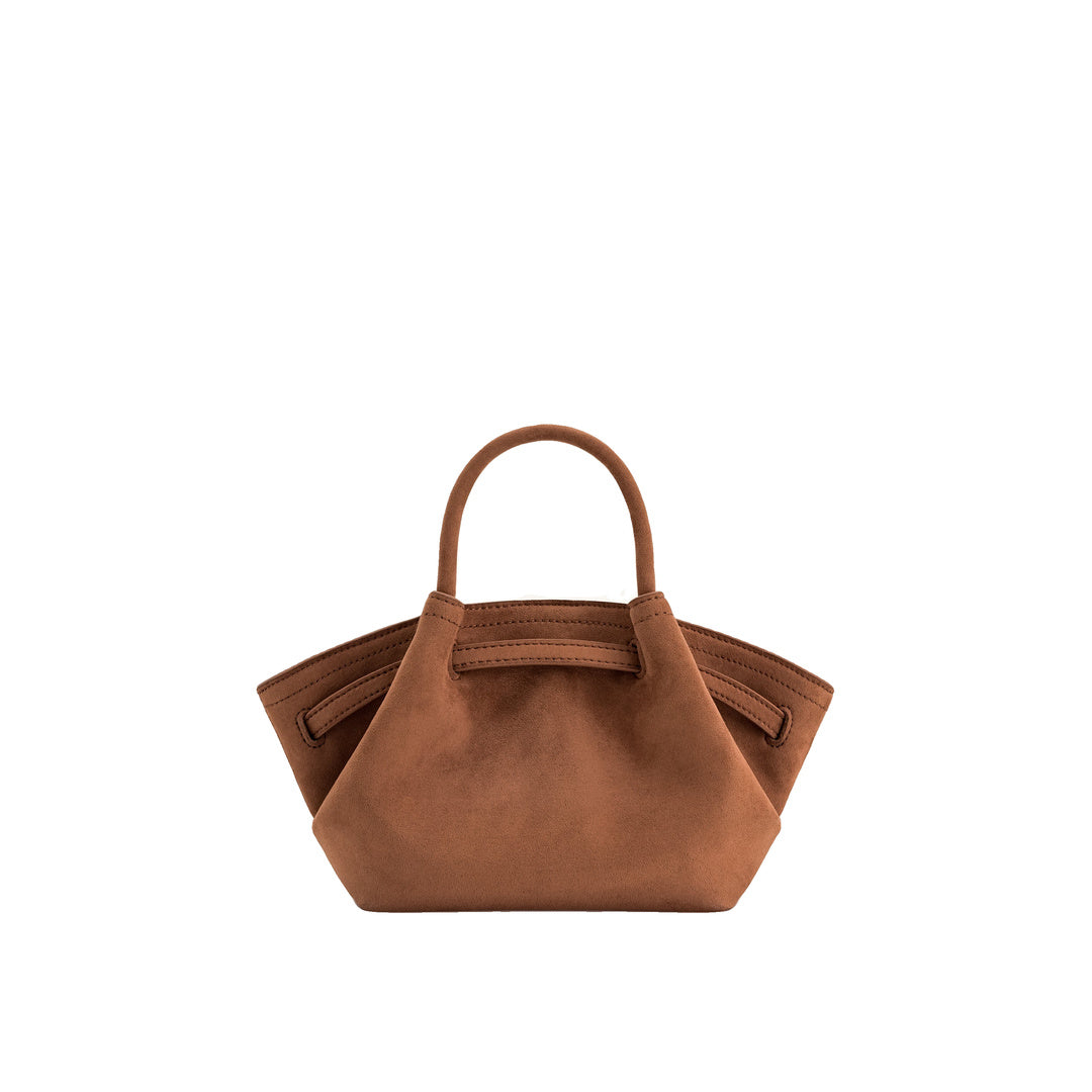 JW PEI Hana Mini Faux Suede Tote Bag - Brown by JW PEI