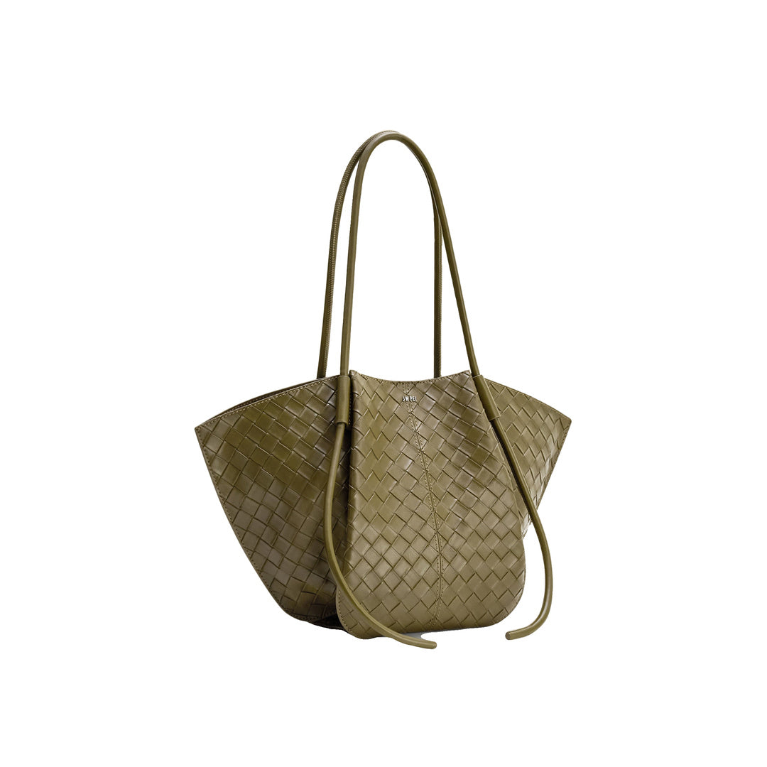 JW PEI Nala Wide Weave Texture Tote Bag - Olive Green by JW PEI