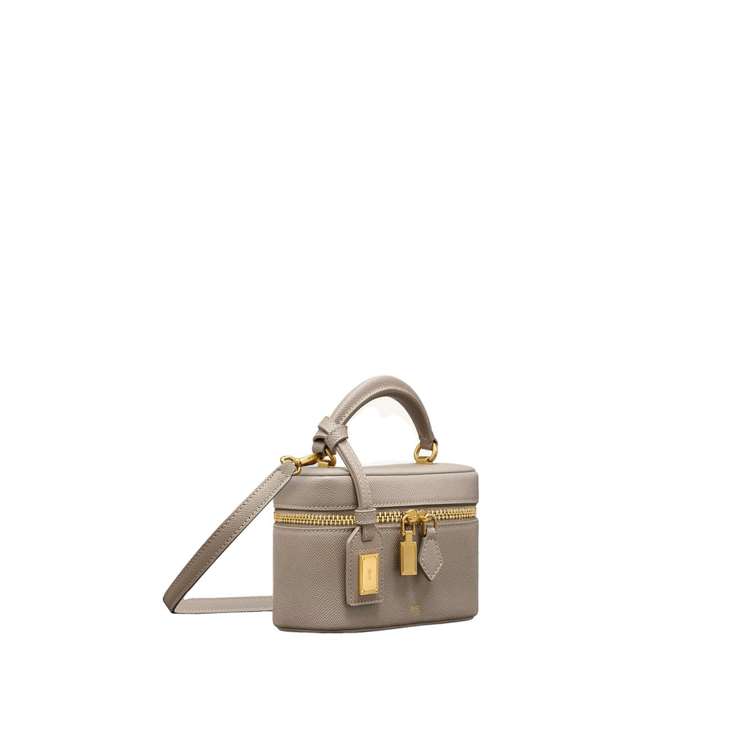 JW PEI Cleo Box Shape Top Handle Bag - Taupe by JW PEI