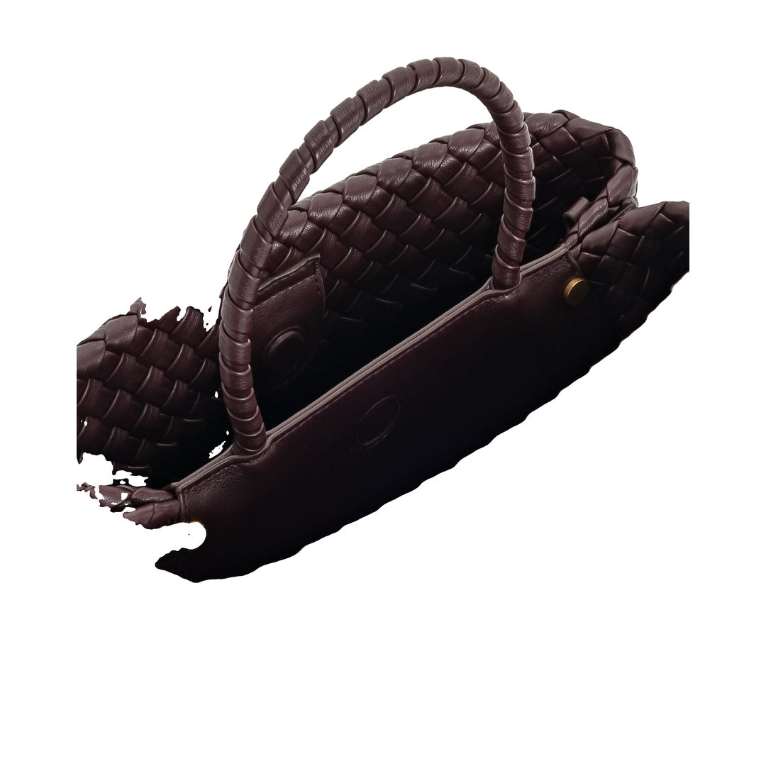 JW PEI Elora Woven Tote Bag - Deep Burgundy by JW PEI
