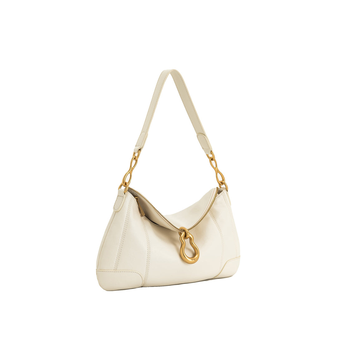 JW PEI Jayla Metal Pendant Embellished Shoulder Bag - White by JW PEI