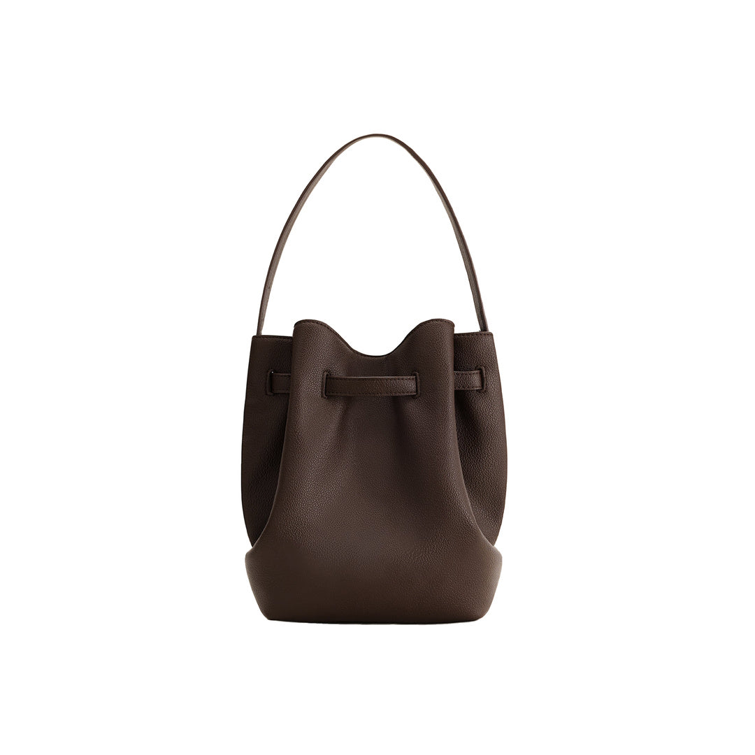 JW PEI Clara Lock Accent Bucket Shoulder Bag - Mocha Brown by JW PEI