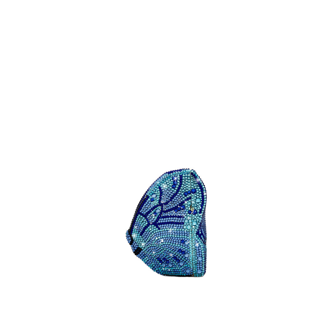 JW PEI Paisley Crystal Butterfly Clutch - Blue by JW PEI