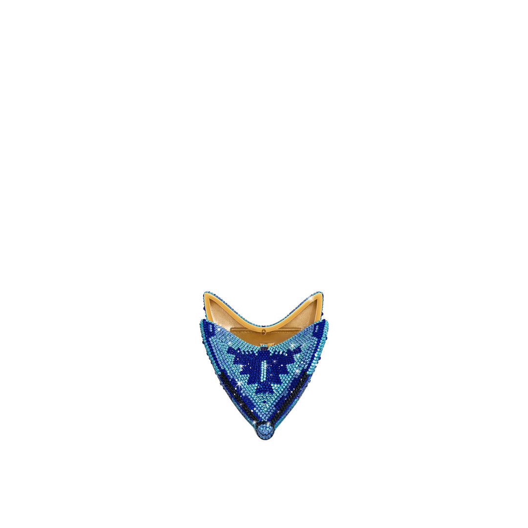 JW PEI Paisley Crystal Butterfly Clutch - Blue by JW PEI