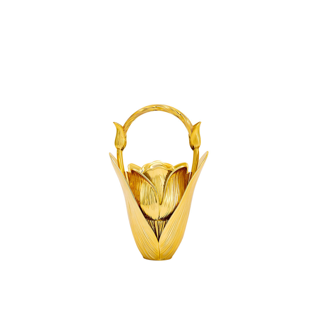 JW PEI Ella Tulip Vase Top Handle Bag - Gold by JW PEI