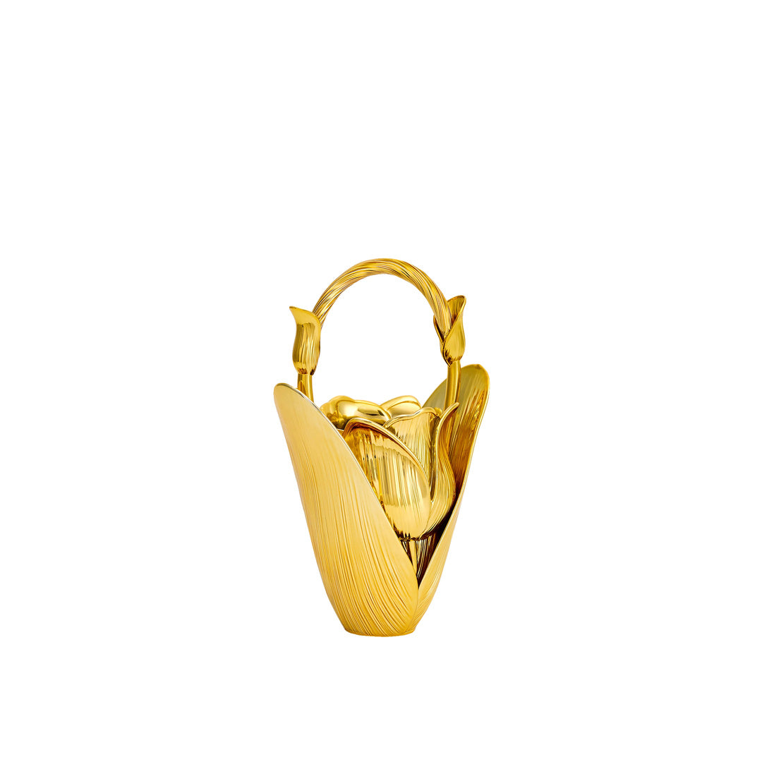 JW PEI Ella Tulip Vase Top Handle Bag - Gold by JW PEI