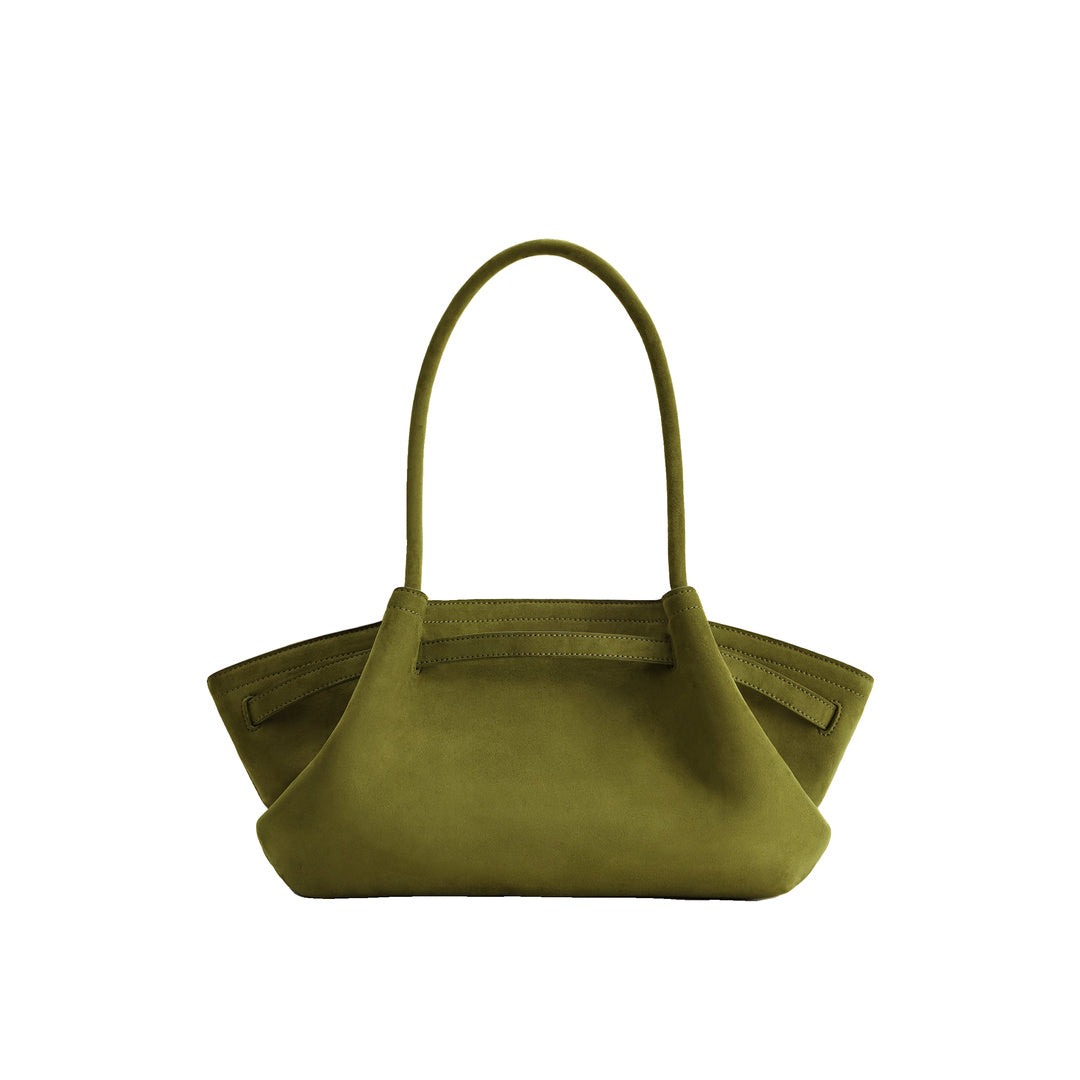 JW PEI Hana Wide Faux Suede Tote Bag - Olive Green by JW PEI