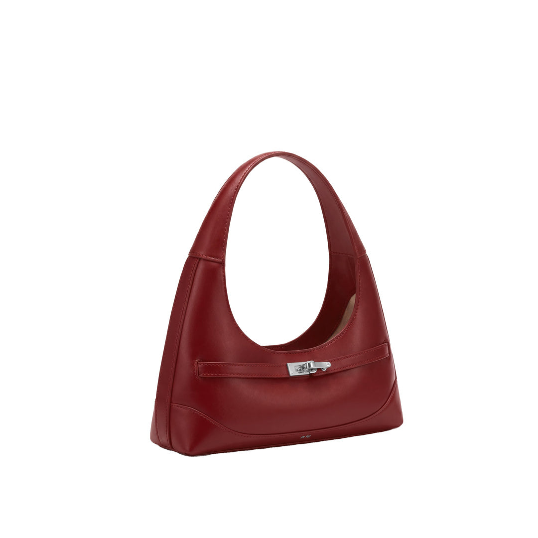JW PEI Noelle Belted Shoulder Bag - Deep Burgundy by JW PEI
