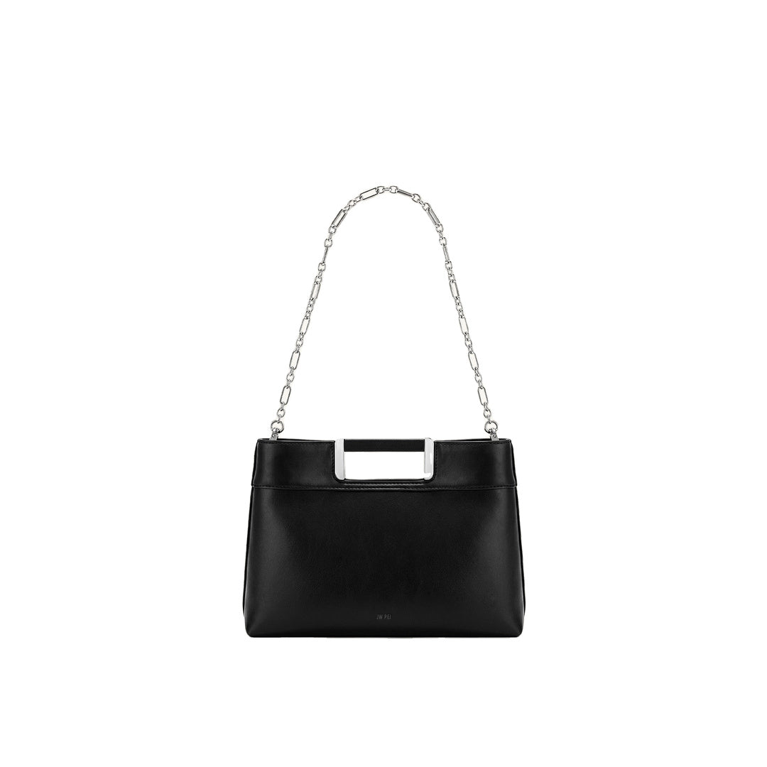 JW PEI Elodie Chain Handle Top Handle Bag - Black by JW PEI