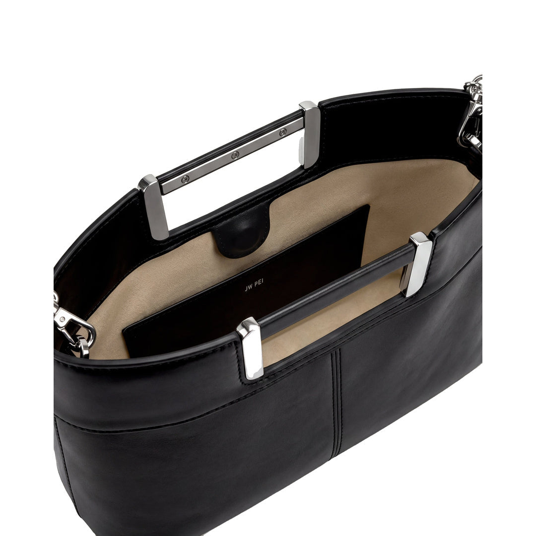JW PEI Elodie Chain Handle Top Handle Bag - Black by JW PEI